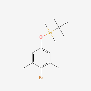molecular formula C14H23BrOSi B8623759 (4-Bromo-3,5-dimethylphenoxy)(tert-butyl)dimethylsilane 