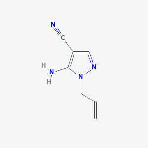 molecular formula C7H8N4 B8623764 1-Allyl-5-amino-1H-pyrazole-4-carbonitrile 