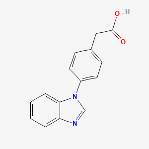 molecular formula C15H12N2O2 B8623772 (4-Benzoimidazol-1-yl-phenyl)-acetic acid 
