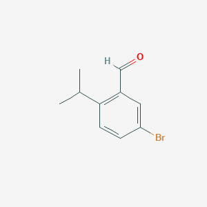 molecular formula C10H11BrO B8623824 5-Bromo-2-isopropylbenzaldehyde 