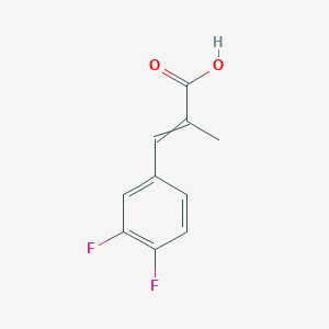 molecular formula C10H8F2O2 B8624025 3,4-Difluoro-alpha-methylcinnamic acid 