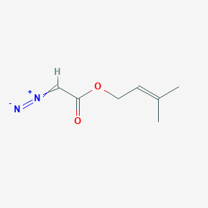 2-Diazonio-1-[(3-methylbut-2-en-1-yl)oxy]ethen-1-olate