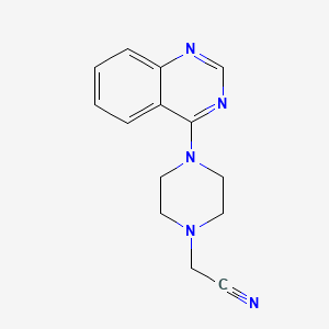 molecular formula C14H15N5 B8624094 2-(4-(Quinazolin-4-yl)piperazin-1-yl)acetonitrile 