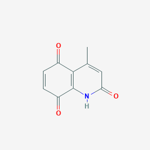 molecular formula C10H7NO3 B8624187 4-methyl-1H-quinoline-2,5,8-trione 