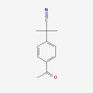 2-(4-Acetylphenyl)-2-methylpropanenitrile