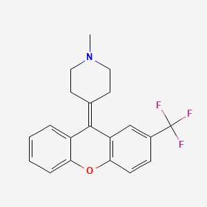 1-Methyl-4-[2-(trifluoromethyl)-9H-xanthen-9-ylidene]piperidine