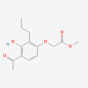 Methyl (4-acetyl-3-hydroxy-2-propylphenoxy)acetate