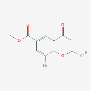 molecular formula C11H7BrO4S B8624290 methyl 8-bromo-4-hydroxy-2-thioxo-2H-chromene-6-carboxylate 