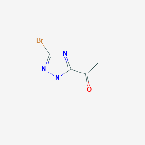 molecular formula C5H6BrN3O B8624299 1-(5-bromo-2-methyl-2H-[1,2,4]triazol-3-yl)-ethanone 