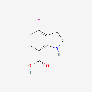 4-fluoro-2,3-dihydro-1H-indole-7-carboxylic acid