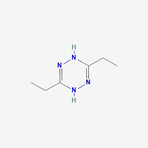 molecular formula C6H12N4 B8624344 3,6-Diethyl-1,2-dihydro-1,2,4,5-tetrazine CAS No. 68614-65-3