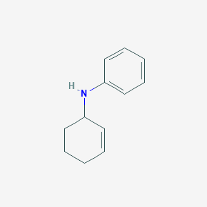 molecular formula C12H15N B8624362 Benzenamine, N-2-cyclohexen-1-yl- CAS No. 52034-22-7