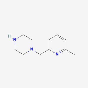 molecular formula C11H17N3 B8624395 1-(6-Methyl-pyridin-2-ylmethyl)-piperazine 