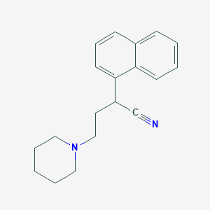 B086244 alpha-(2-Piperidinoethyl)-1-naphthaleneacetonitrile CAS No. 1092-11-1