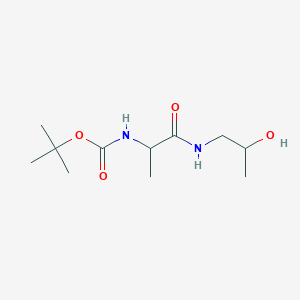 molecular formula C11H22N2O4 B8624420 tert-butyl N-[1-(2-hydroxypropylamino)-1-oxopropan-2-yl]carbamate 