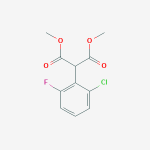 molecular formula C11H10ClFO4 B8624433 Dimethyl(2-chloro-6-fluorophenyl)malonate 