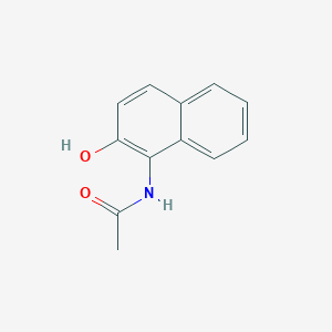 molecular formula C12H11NO2 B086245 乙酰胺，N-(2-羟基-1-萘甲酰基)- CAS No. 117-93-1