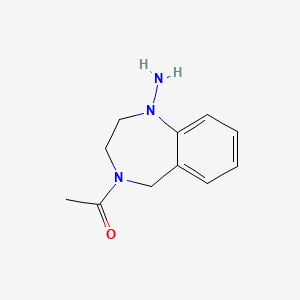 4-acetyl-2,3,4,5-tetrahydro-1H-1,4-benzodiazepin-1-ylamine