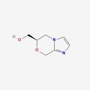molecular formula C7H10N2O2 B8624659 (R)-(5,6-Dihydro-8H-imidazo[2,1-C][1,4]oxazin-6-YL)methanol 