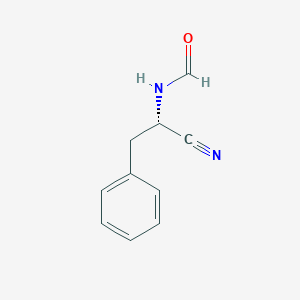 molecular formula C10H10N2O B8624674 N-[(1S)-1-Cyano-2-phenylethyl]formamide CAS No. 827044-08-6