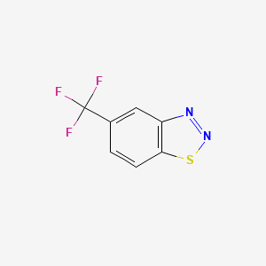 molecular formula C7H3F3N2S B8624682 5-(Trifluoromethyl)benzo[d][1,2,3]thiadiazole 