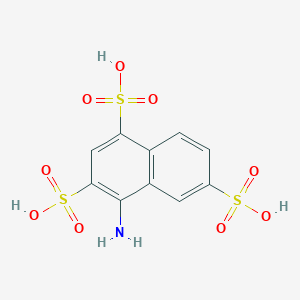 molecular formula C10H9NO9S3 B8624703 4-Aminonaphthalene-1,3,6-trisulfonic acid CAS No. 61986-93-4
