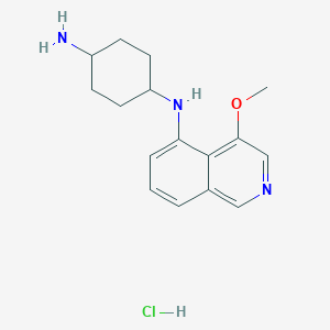 molecular formula C16H22ClN3O B8624729 N-(4-Methoxy-5-isoquinolyl)-1,4-cyclohexanediamine hydrochloride CAS No. 651308-10-0