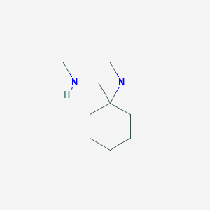 molecular formula C10H22N2 B8624737 1-Methylaminomethylcyclohexyldimethylamine 