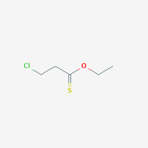 molecular formula C5H9ClOS B8624749 Ethyl chloromethylthioacetate 