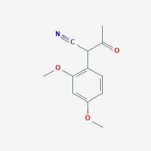 molecular formula C12H13NO3 B8624759 2-(2,4-Dimethoxyphenyl)-3-oxobutanenitrile 