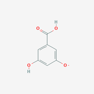 molecular formula C7H5O4- B8624769 3,5-Dihydroxybenzoate 