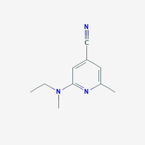 molecular formula C10H13N3 B8624797 2-(Ethyl-methyl-amino)-6-methyl-isonicotinonitrile 