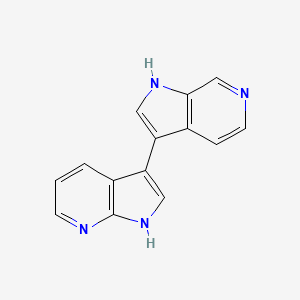 molecular formula C14H10N4 B8624913 3-(1H-pyrrolo[2,3-b]pyridin-3-yl)-1H-pyrrolo[2,3-c]pyridine 