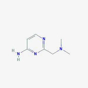 molecular formula C7H12N4 B8624922 2-[(Dimethylamino)methyl]-4-pyrimidinamine 
