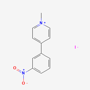 molecular formula C12H11IN2O2 B8624953 1-Methyl-4-(3-nitrophenyl)pyridin-1-ium iodide CAS No. 143257-79-8