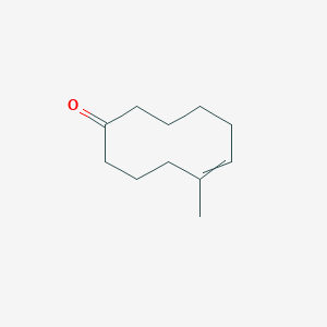 molecular formula C11H18O B8624963 5-Methylcyclodec-5-en-1-one CAS No. 84292-10-4