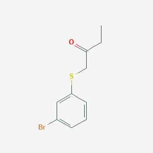 molecular formula C10H11BrOS B8624964 1-(3-Bromo-phenylsulfanyl)-butan-2-one 