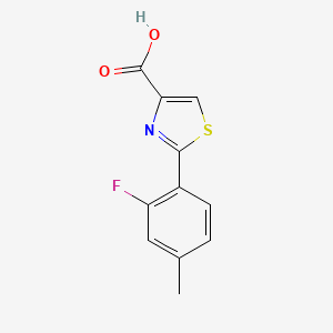 molecular formula C11H8FNO2S B8624978 2-(2-Fluoro-4-methylphenyl)thiazole-4-carboxylic acid 