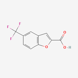 molecular formula C10H5F3O3 B8625026 5-(trifluoromethyl)benzofuran-2-carboxylic Acid 