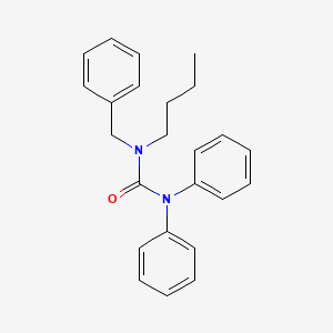 molecular formula C24H26N2O B8625062 Urea, N-butyl-N',N'-diphenyl-N-(phenylmethyl)- CAS No. 88450-76-4