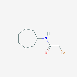 molecular formula C9H16BrNO B8625075 2-Bromo-N-(cycloheptyl)acetamide 