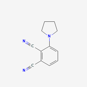 molecular formula C12H11N3 B8625090 3-Pyrrolidinophthalonitrile CAS No. 918660-95-4