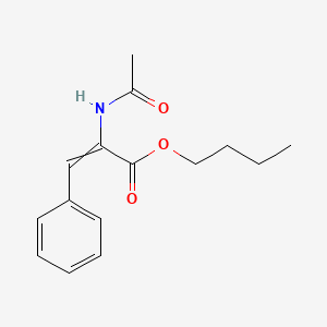 molecular formula C15H19NO3 B8625107 Butyl 2-acetamido-3-phenylprop-2-enoate CAS No. 112667-58-0
