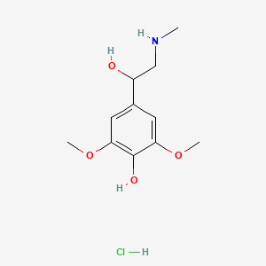 molecular formula C11H18ClNO4 B8625139 Dimetofrine hydrochloride 