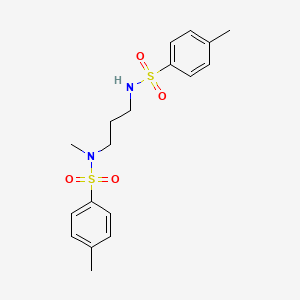 molecular formula C18H24N2O4S2 B8625220 N-Methyl-N,N'-trimethylenebis-p-toluenesulfonamide 