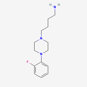 molecular formula C14H22FN3 B8625370 4-[4-(2-Fluorophenyl)piperazin-1-yl]butylamine 