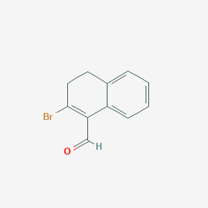 molecular formula C11H9BrO B8625394 2-Bromo-3,4-dihydronaphthalene-1-carbaldehyde 
