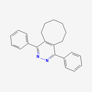 molecular formula C22H22N2 B8625430 1,4-Diphenyl-5,6,7,8,9,10-hexahydrocycloocta[d]pyridazine CAS No. 68629-76-5