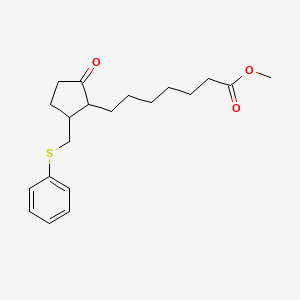 Methyl 7-{2-oxo-5-[(phenylsulfanyl)methyl]cyclopentyl}heptanoate