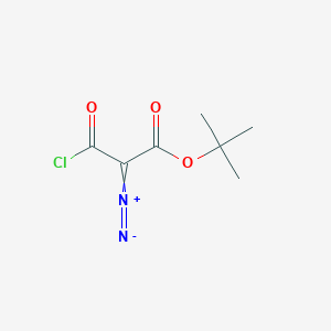 molecular formula C7H9ClN2O3 B8625479 3-tert-Butoxy-1-chloro-2-diazonio-3-oxoprop-1-en-1-olate CAS No. 155193-73-0